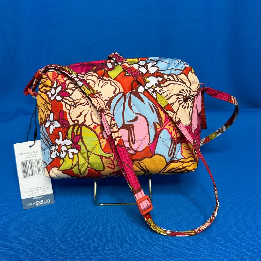 NEW / NWT VERA BRADLEY ULTRALIGHT GORGEOUS CAMERA MIDDAY GARDEN CROSSBODY BAG